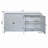 60"White Accent Cabinet With 4 Doors