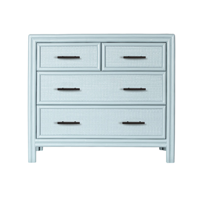 Aruba 4 - Drawer Nightstand, Light Blue