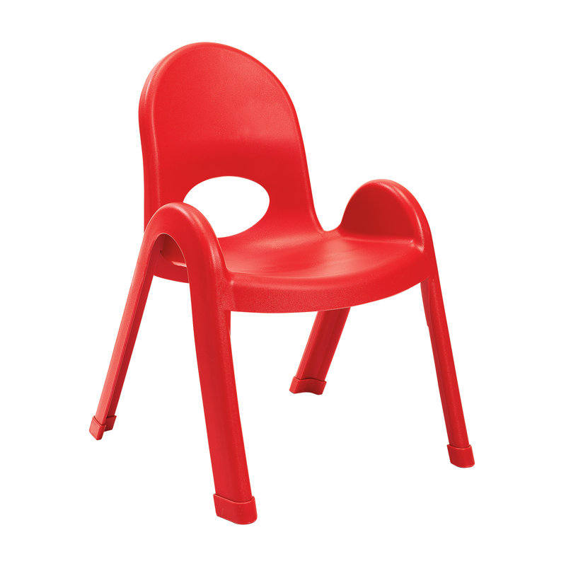 Chaise pour enfant Value Stack , Rouge pomme d'amour, 11 po