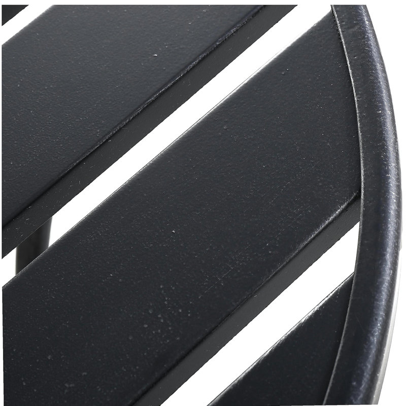 COLMAR 3 PC KD METAL BISTRO SET, Black
