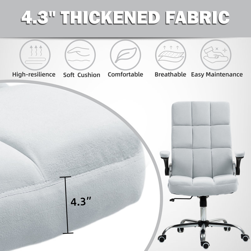 Everly Quinn Executive Chair, Gray