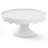 Laurie Gates 12.2 Inch Round Stoneware Footed Cake Stand in White