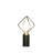 19.5"In Ernst Modern Monoclinic Pendeloque Silver Metal Table Lamp