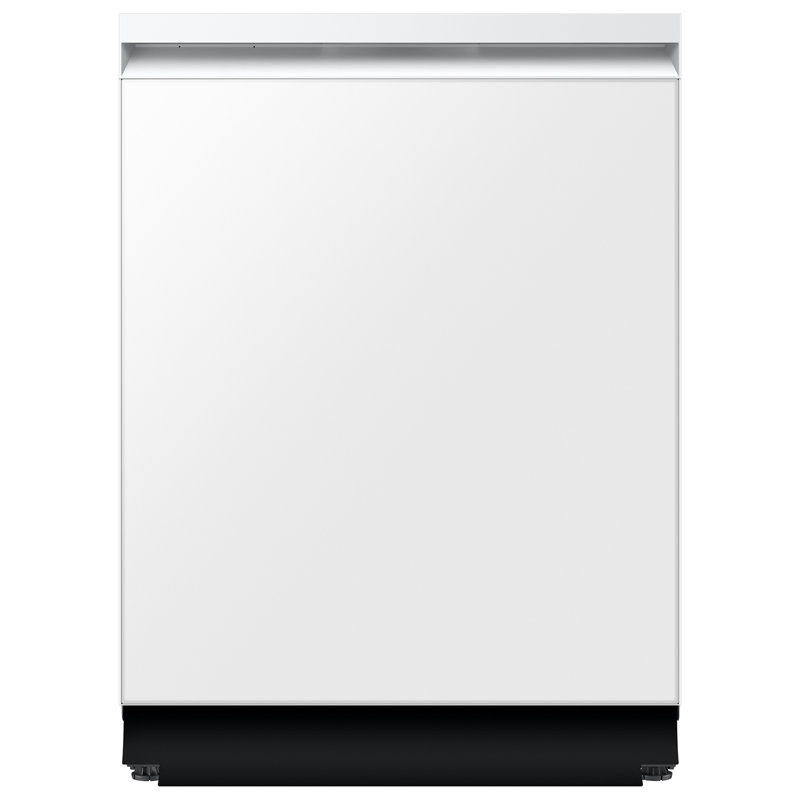 Samsung 38 dBA Bespoke Smart Dishwasher with 3rd Rack Washing System, White Glass