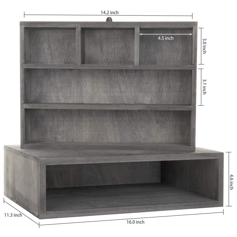 Alzena Monitor Stand Riser with Storage Drawer