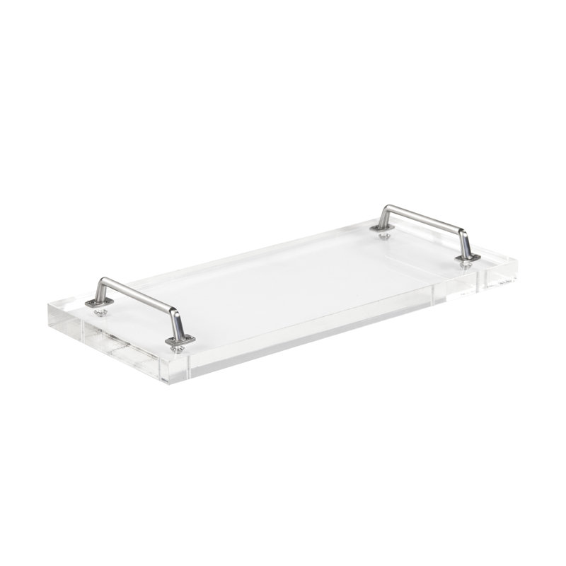 Zentique John Acrylic Tray, 1" H x 18" W x 8" D