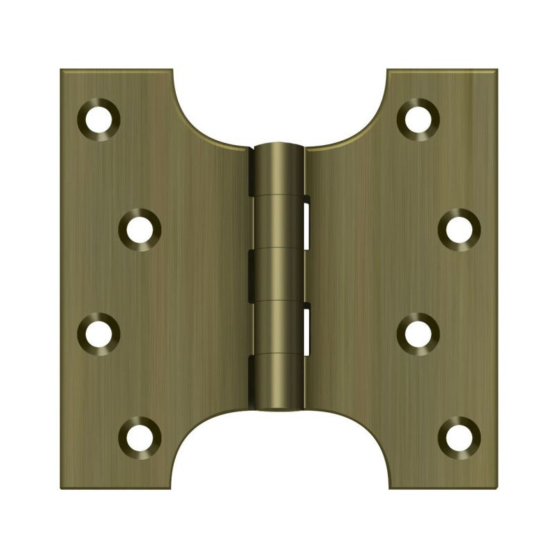 Charnière 4 "x 4" en laiton antique DSPA4040U5 Deltana, Laiton antique