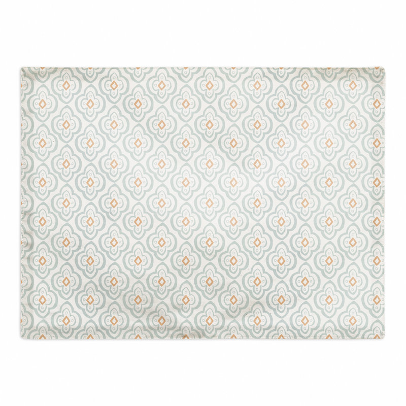 Napperon en coton 14 po, Blanc