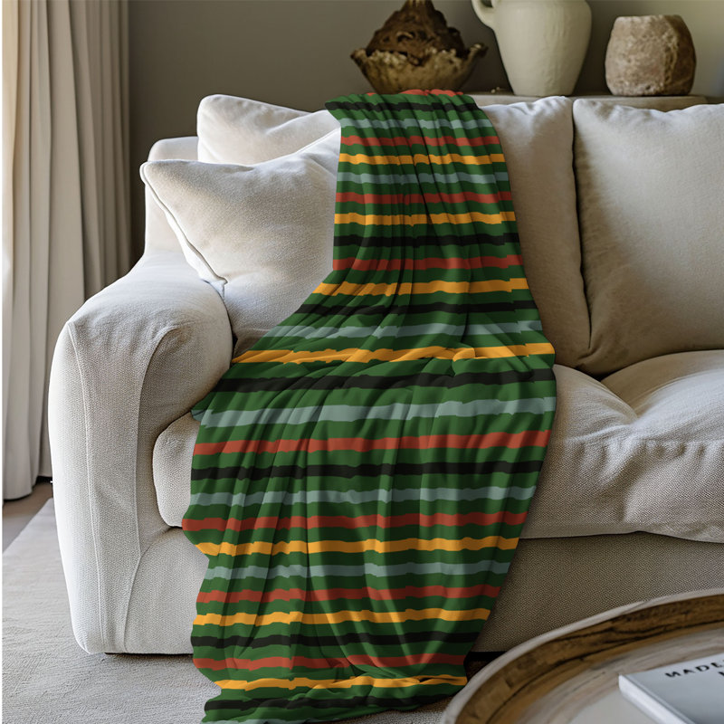 Homely Lime - couverture sherpa de qualité supérieure 1 pièce, Lit simple