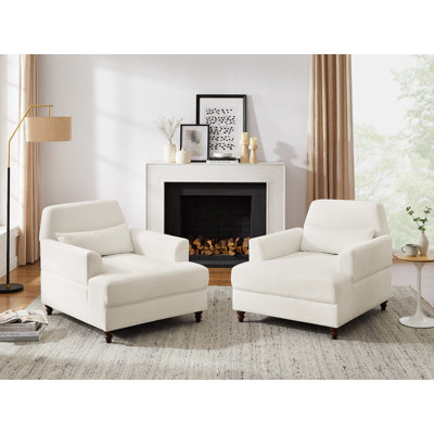 Chaise longue d'intérieur Grasen, ensemble de 2