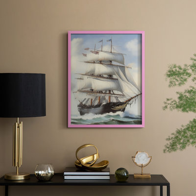 NAUTICAL Series Lxxvi, reproduction encadrée - bois massif