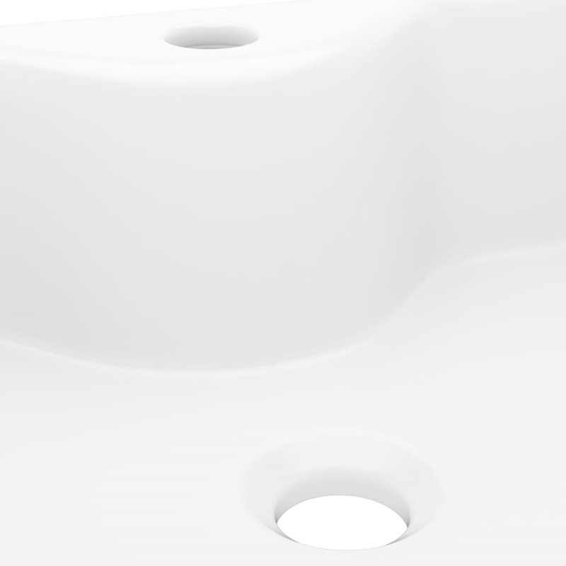 Belfry Bathroom Ulammandakh 1400mm L x 370.07mm W White Ceramic Rectangular Sink