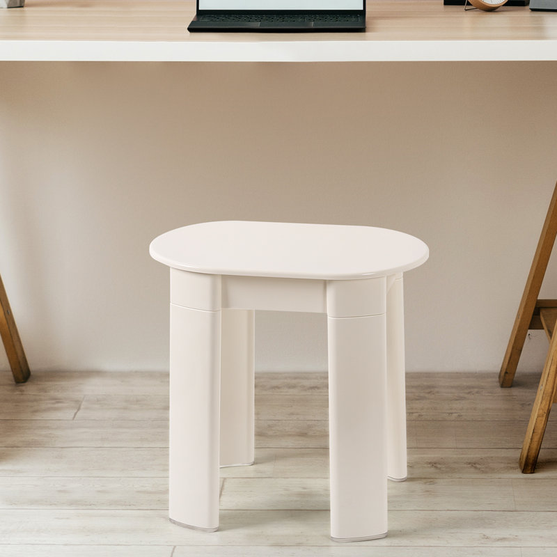 Tabouret d'appoint Rimas, Blanc