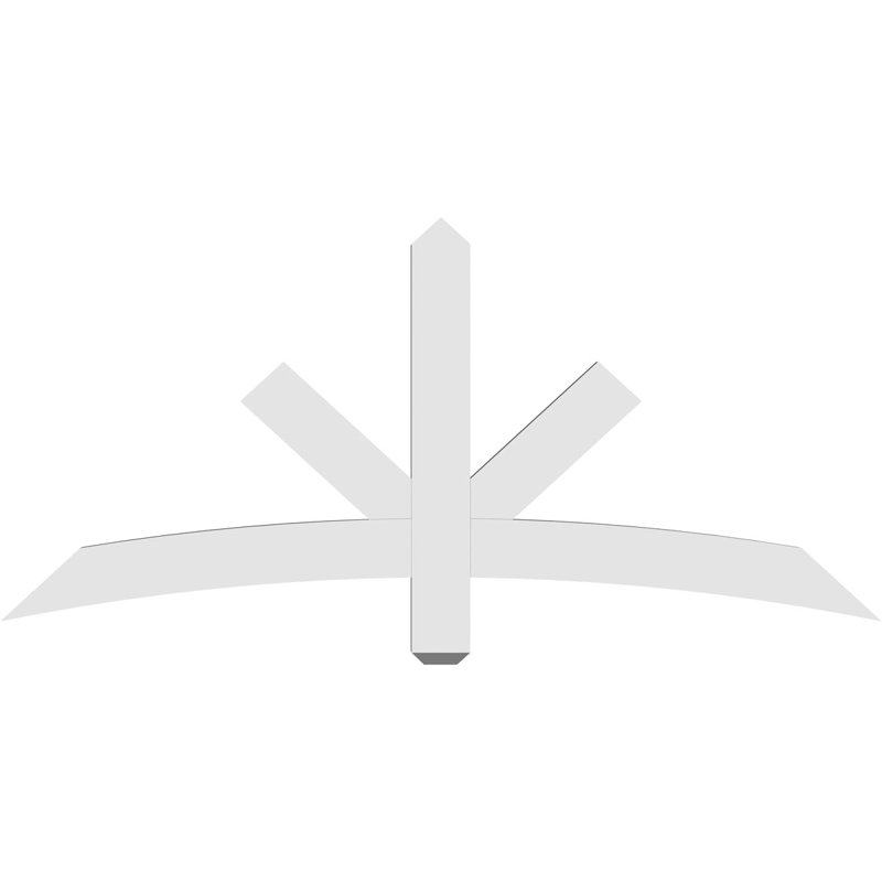 Support de pignon Alberta Alberta, H 27,5 po x l 60 po (pas: 11/12), P 2 po x F 4 po, PVC