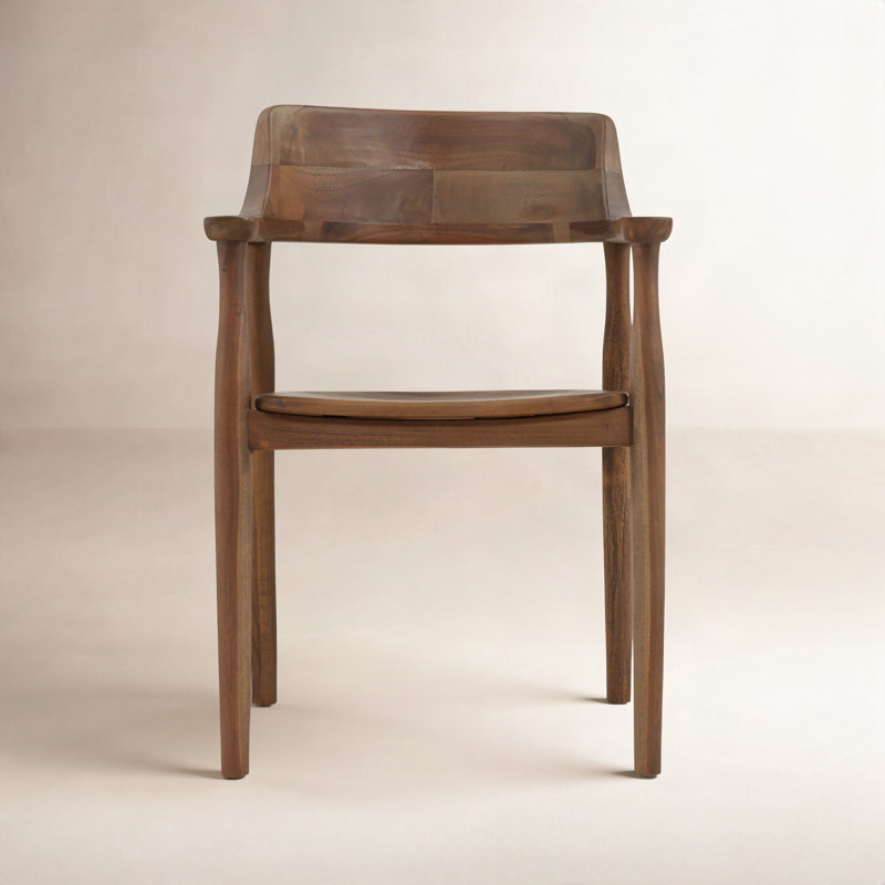 Stafford Teak Dining Chair, Black, Brown