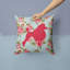 Coussin décoratif d’intérieur/d’extérieur carré roses bleu élégance caniche shabby-1545854886