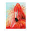 «Red Flamingo on Blue», reproduction de peinture acrylique sur toile tendue-31879692