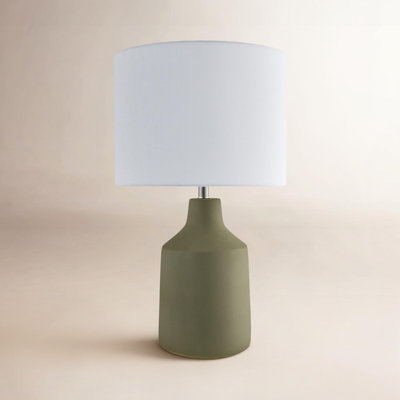 Lockwood Concrete Linen Table Lamp