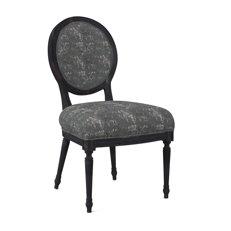 Dauphin Dining Chair, Vintage Ebony, Filigree Ivory