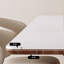 Table de salle à manger rectangulaire de style crème-109305805