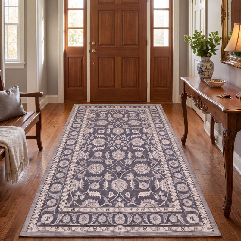 Tapis Selwyn traditionnel surteint uni gris ivoire beige, lavable en machine, antidérapant, à poils courts, pour intérieur et extérieur, adapté aux animaux domestiques, idéal pour le salon, la chambre, la salle à manger, l'entrée, le corridor ou le bureau.