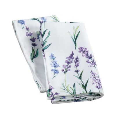 Garden Lavender Print Cloth Napkins 20 X 20 Inch, Set Of 4