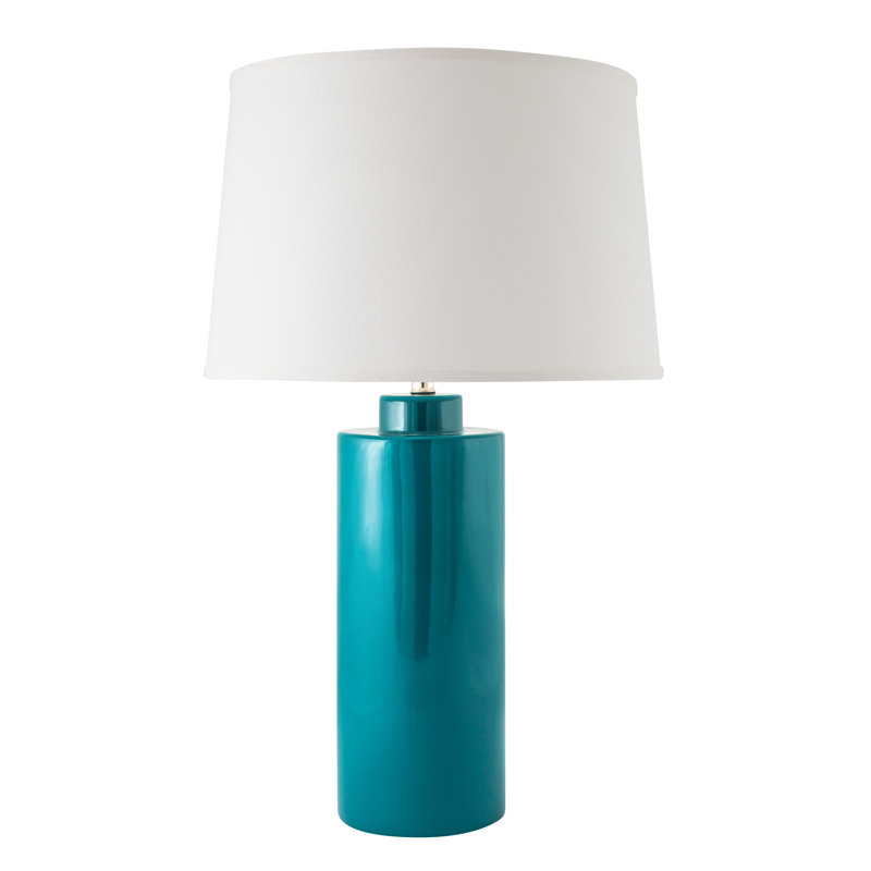 Brogdon Ceramic Table Lamp, Gloss Ocean