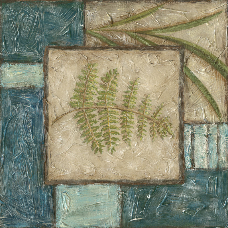 Fern Montage I by Chariklia Zarris - Wrapped Canvas Art Prints, 30cm H x 30cm W