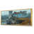 Toile avec cadre flottant or