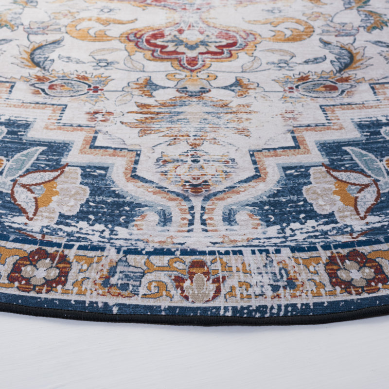 Tucson Performance Machine Washable Oriental Rug, Round 6'