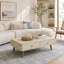 Table basse WANUNA avec tiroir cannelé en faux marbre et pieds en bois massif-1563585349-1563585350