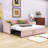 Versatile Twin Velvet Daybed with Twin Trundle-54944850