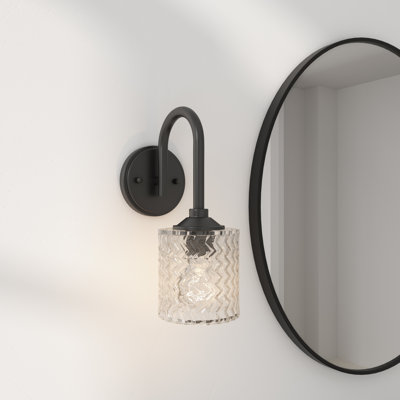 1-light Dimmable Armed Sconce Wall Sconce