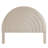 Solana Arched Performance Velvet Queen Headboard In Mulberry