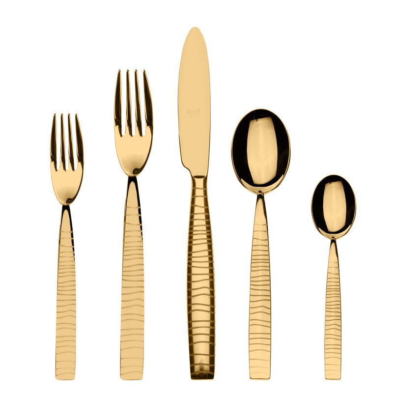 MEPRA Tigre Flatware Set, Gold