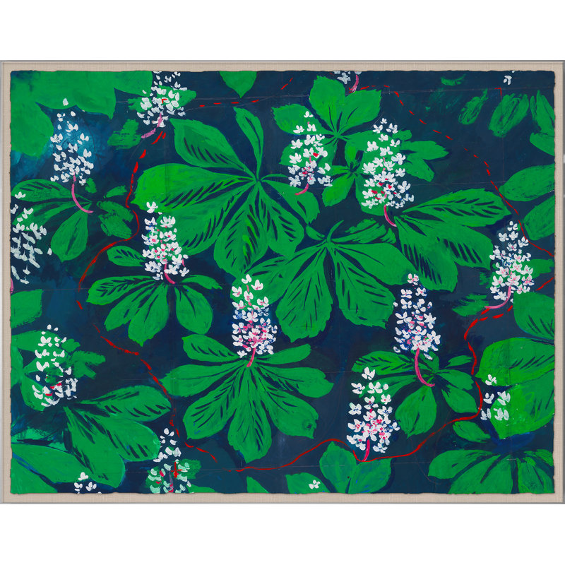 «Blossoming Flowers» par Paule Marrot - reproduction, Boîte en acrylique, H 44 po x l 56 po x P 1,25 po