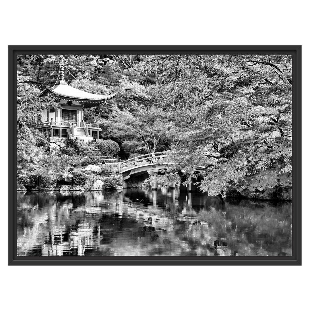 Gerahmtes Wandbild Wunderschönes Kloster in Japan