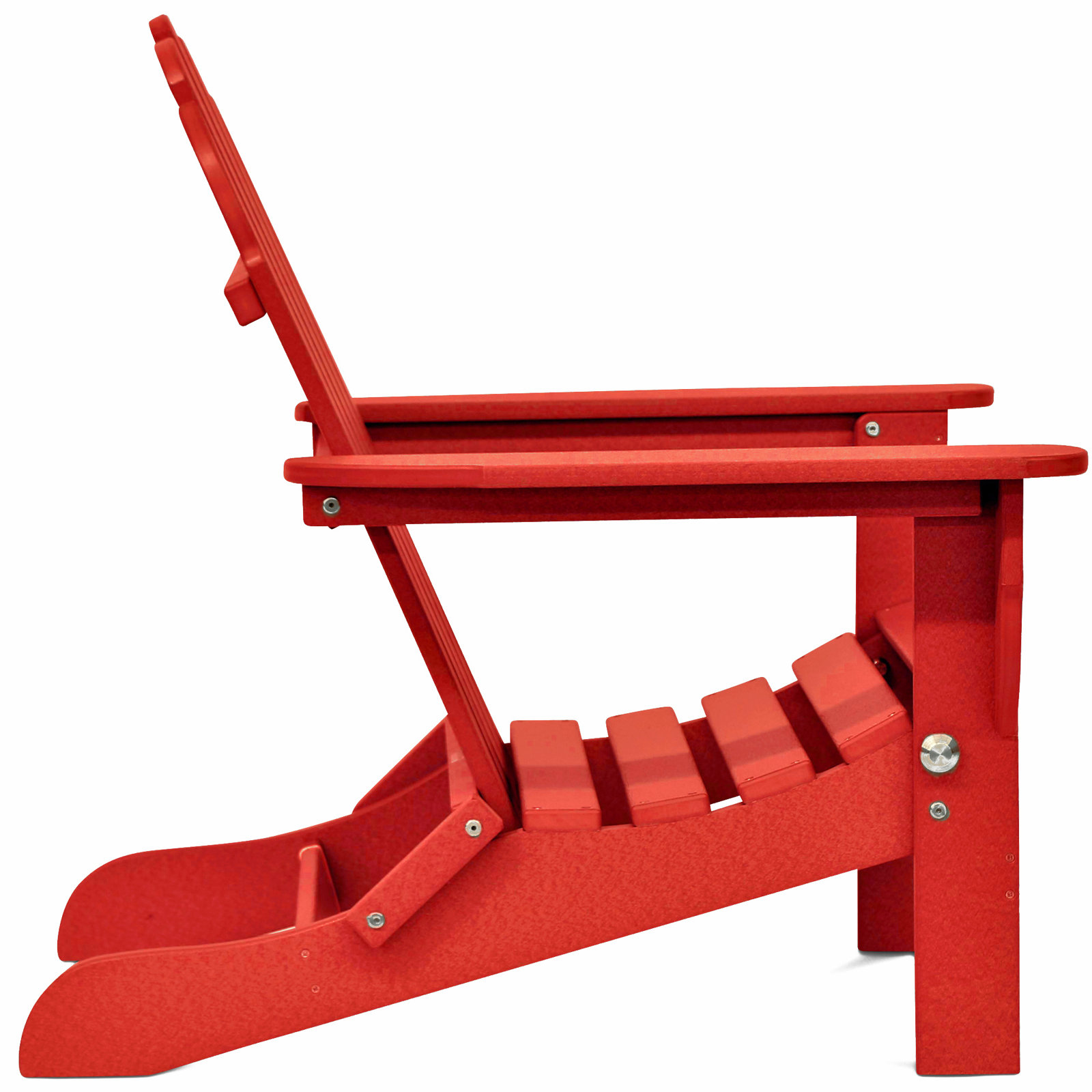 Leighton Foldable Adirondack Chair, Bright Red