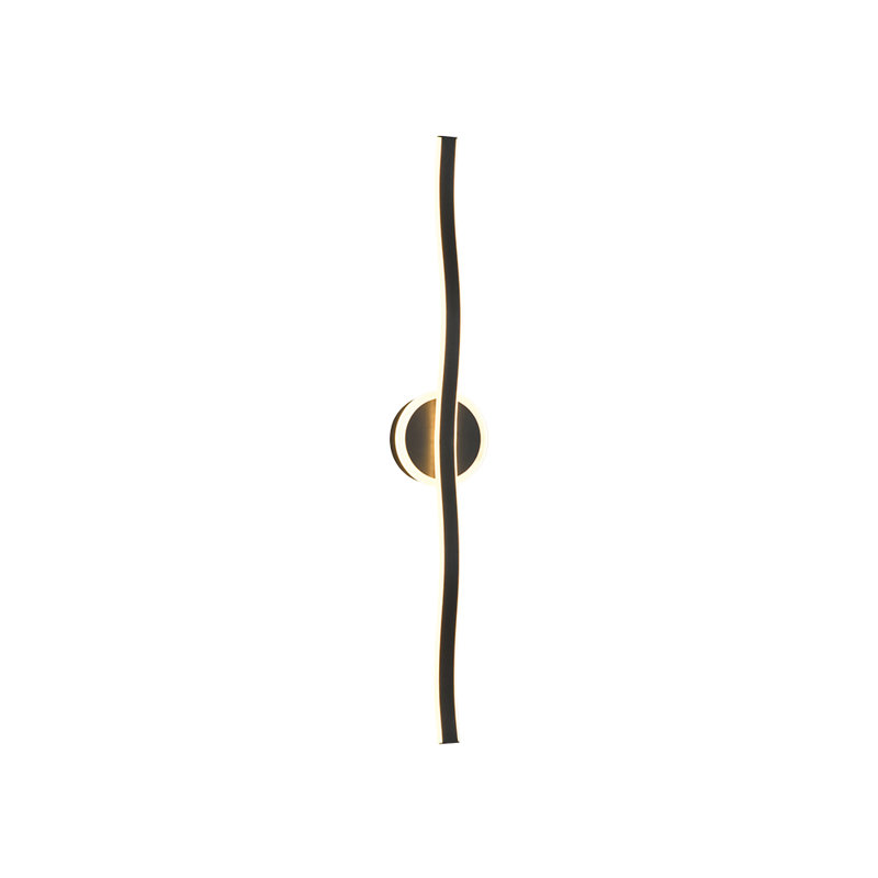 31.7" Minimalist Vanity Linear LED Curved Wall Sconce