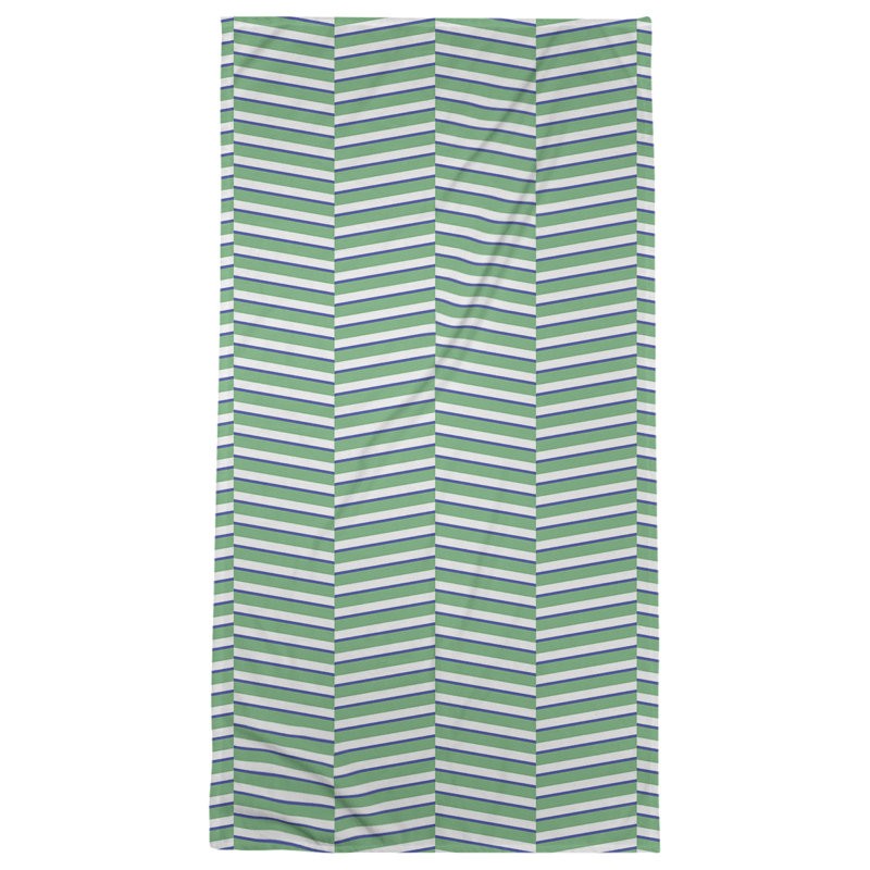 Jaya Beach Towel, Green/Violet