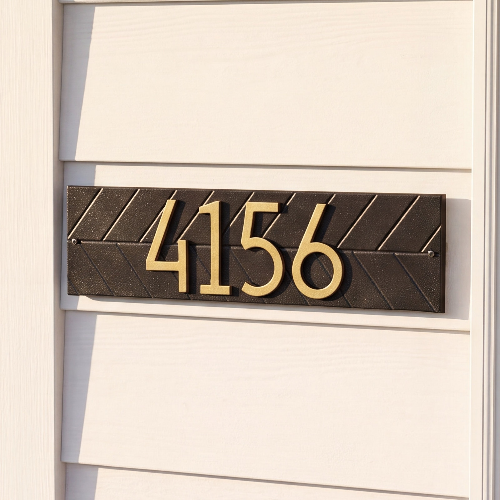 Mid-Century Modern Wall Plaque, Black/Gold, Yes