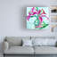Lis roses sur toile-1749986954