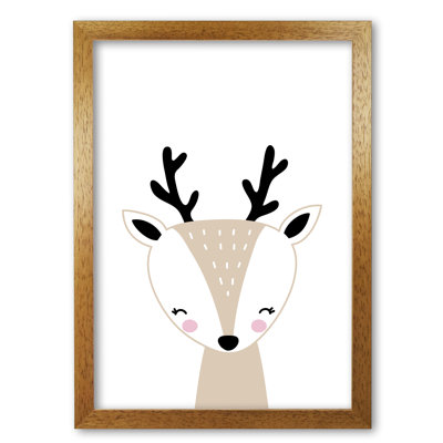 Scandi Beige Deer - Print