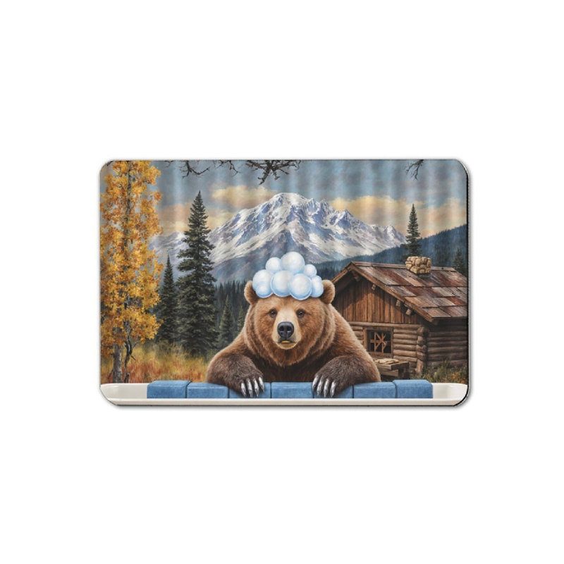 Tapis de bain Bear Cabin Mountain