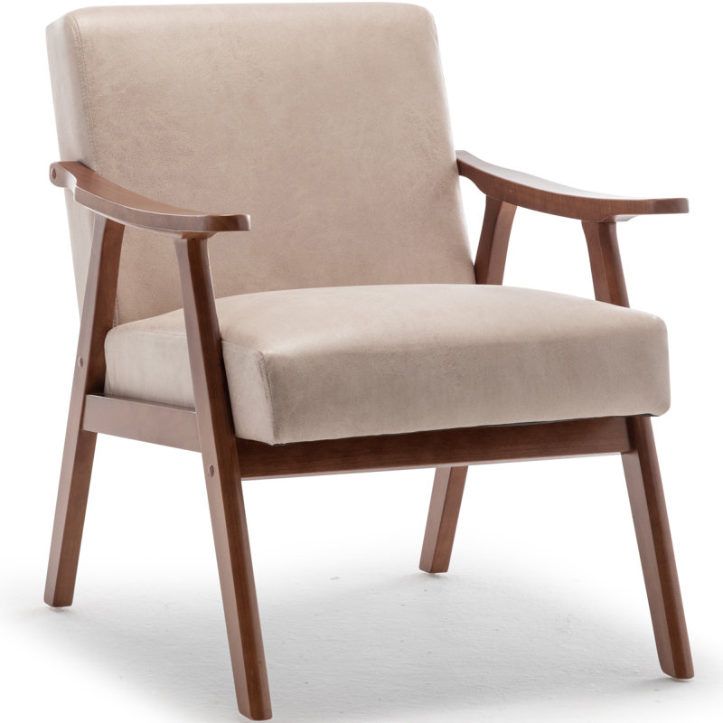 Jamesina 26.37" W Armchair, Light Camel Fabric