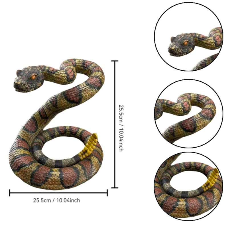 Figurine de jardin en résine Western Diamondback