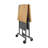 SmartFold Butcher Block Portable Workbench / Folding Utility Table (Grey Steel Frame)