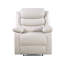 Fauteuil inclinable électrique en cuir synthétique beige-555919322-555919325