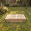 Children's Wooden Sandpit with Fold-Down Benches