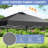 10X10 Pop Up Canopy  Tent With One Push Setup,  Instant Portable Shelter With Sandbags, Black-123311103-123311104